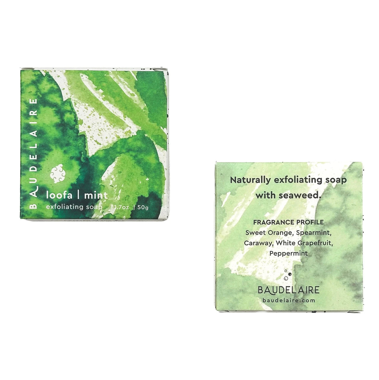 BAUDELAIRE Loofa Bath Soap: Mint