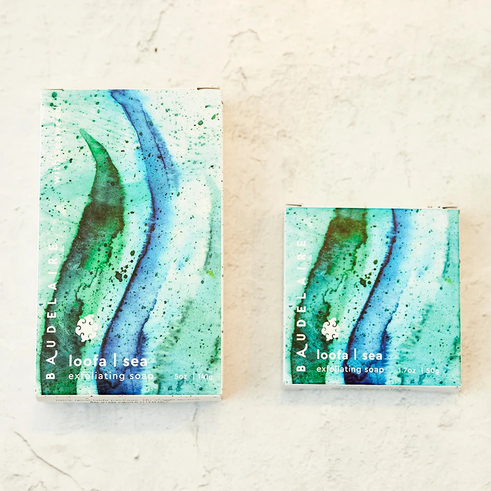 BAUDELAIRE Loofa Bath Soap: Sea