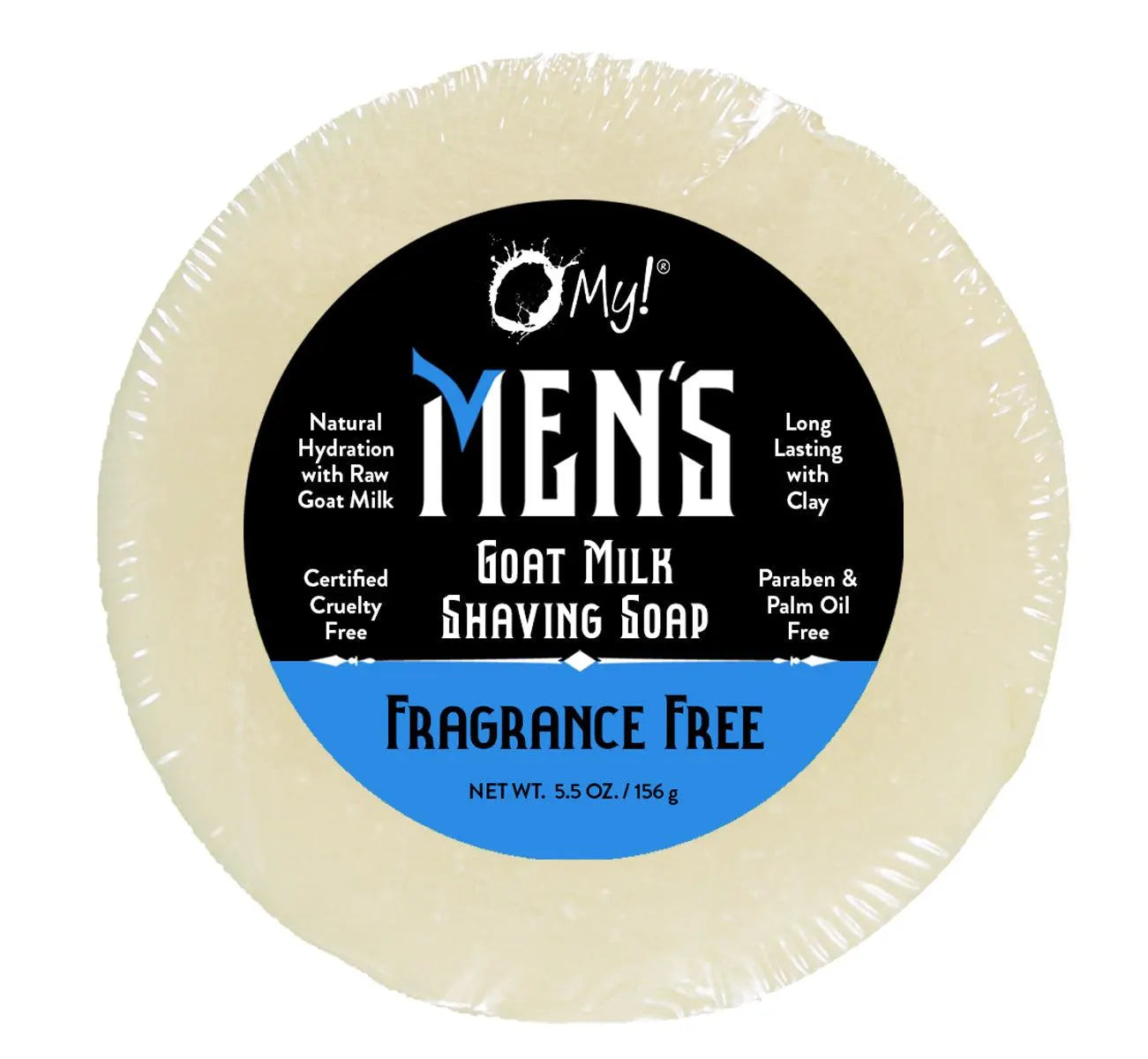 O MY! Goat Milk Shave Soap—Fragrance Free
