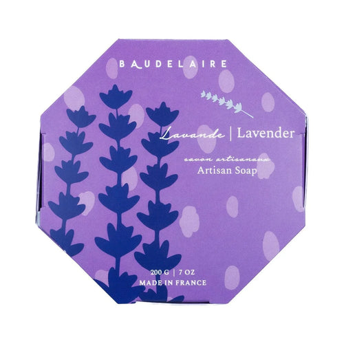 BAUDELAIRE Boxed Bath Bar: Lavendar
