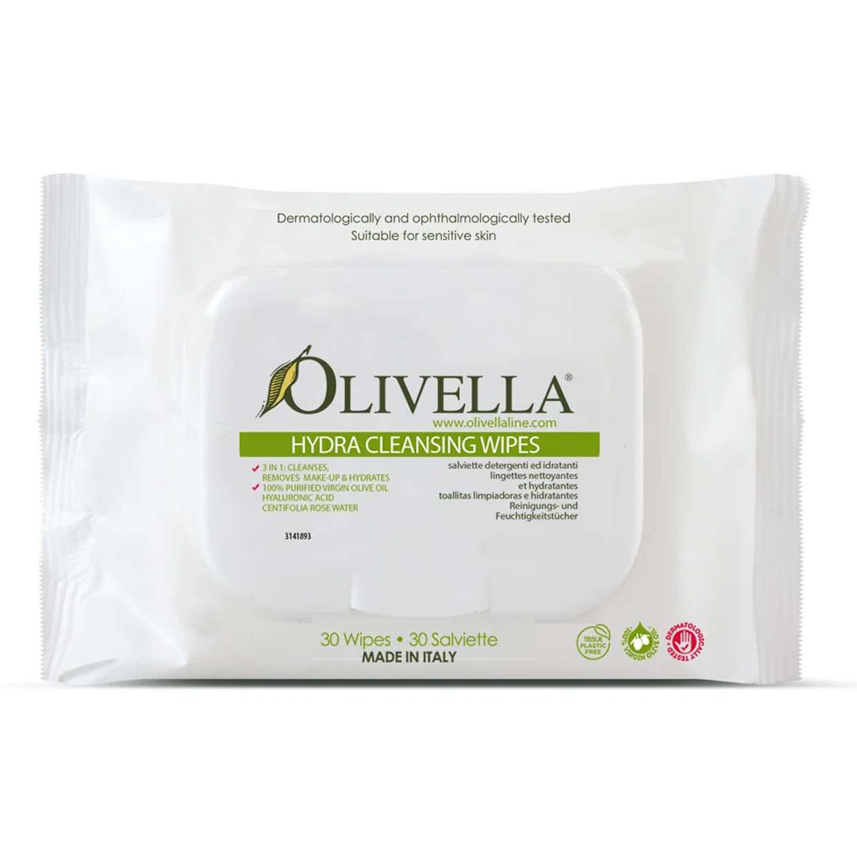 OLIVELLA Hydra Cleansing Wipes